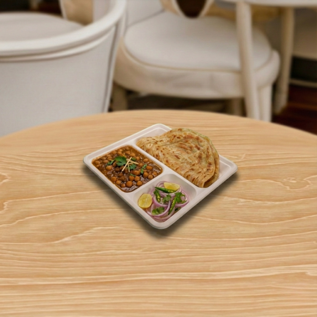 9" 3 CP SQUARE PLATE