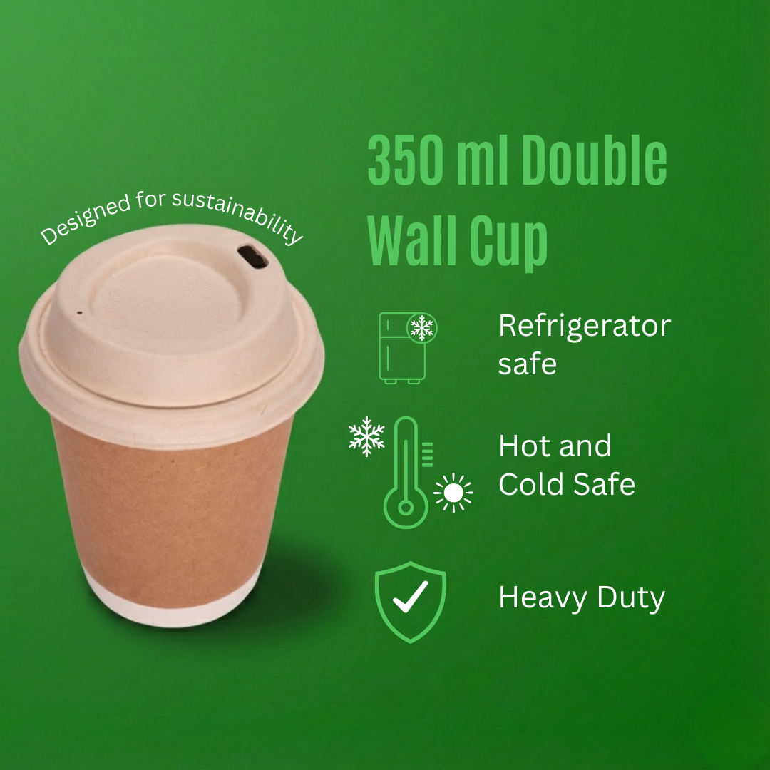 350 ml Double Paper Cup With Lid