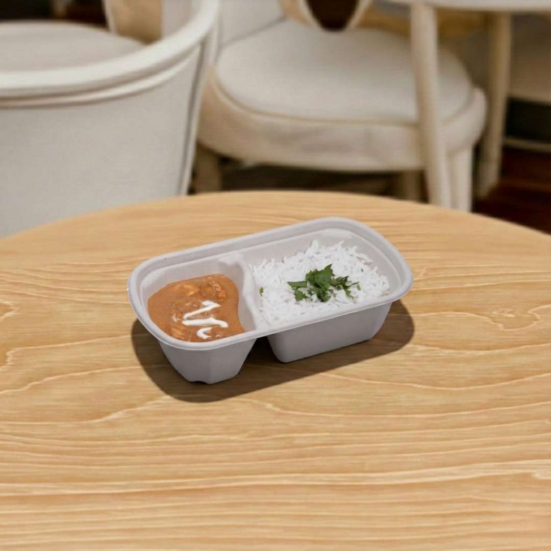 1000 ML 2 CP Rectangular Container With Lid