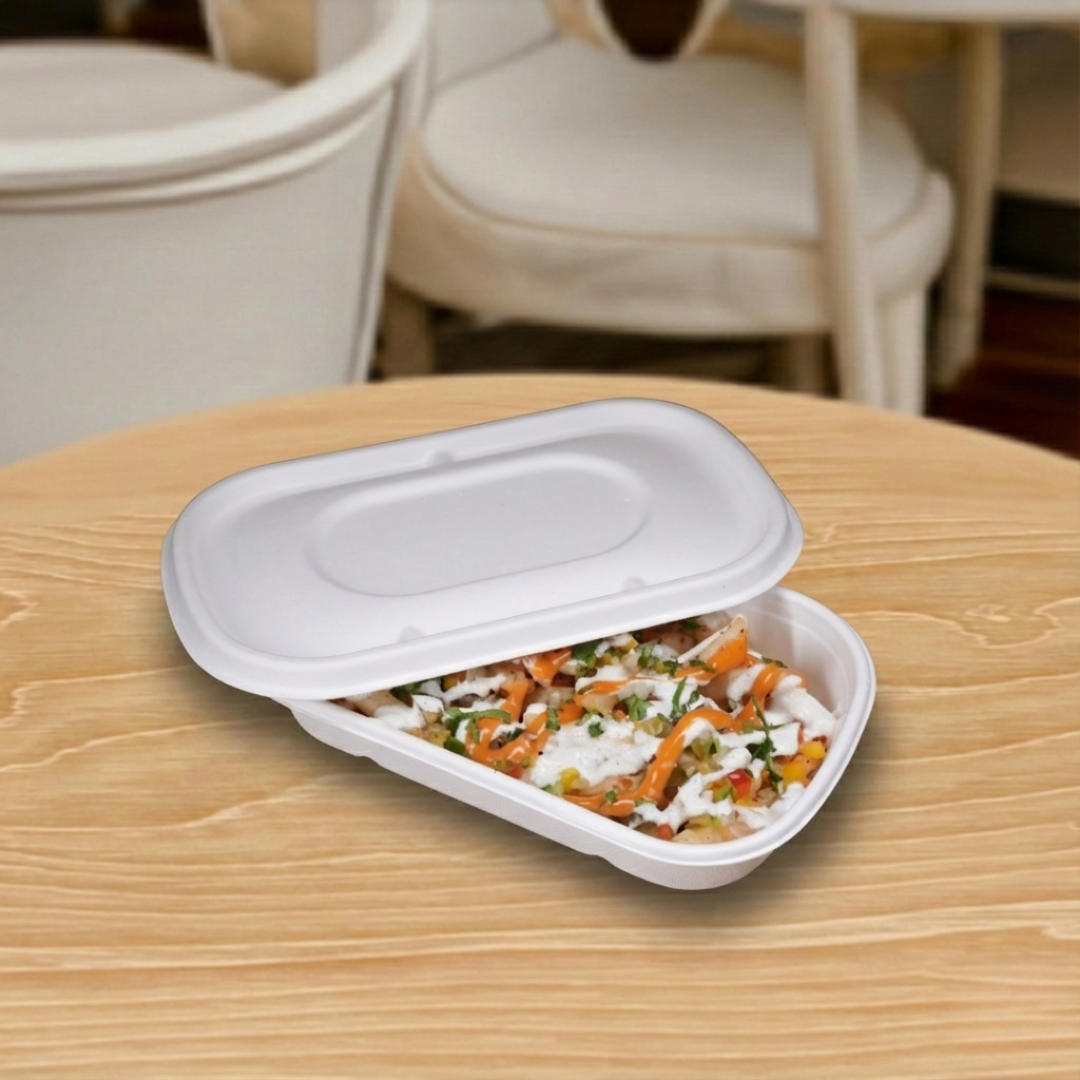 500 ML Rectangular Container With Lid