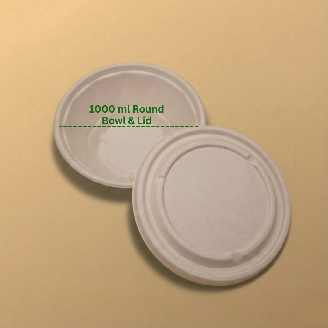 1000 ML Round Container With Lid