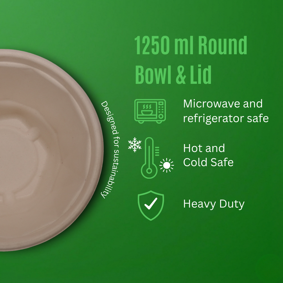 1250 ML Round Container With Lid