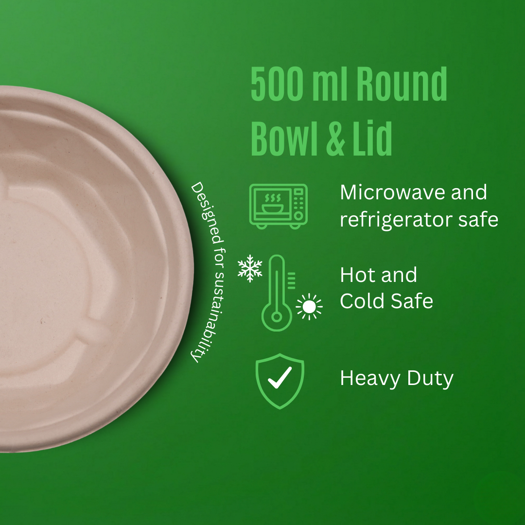 500 ML Round Container With Lid