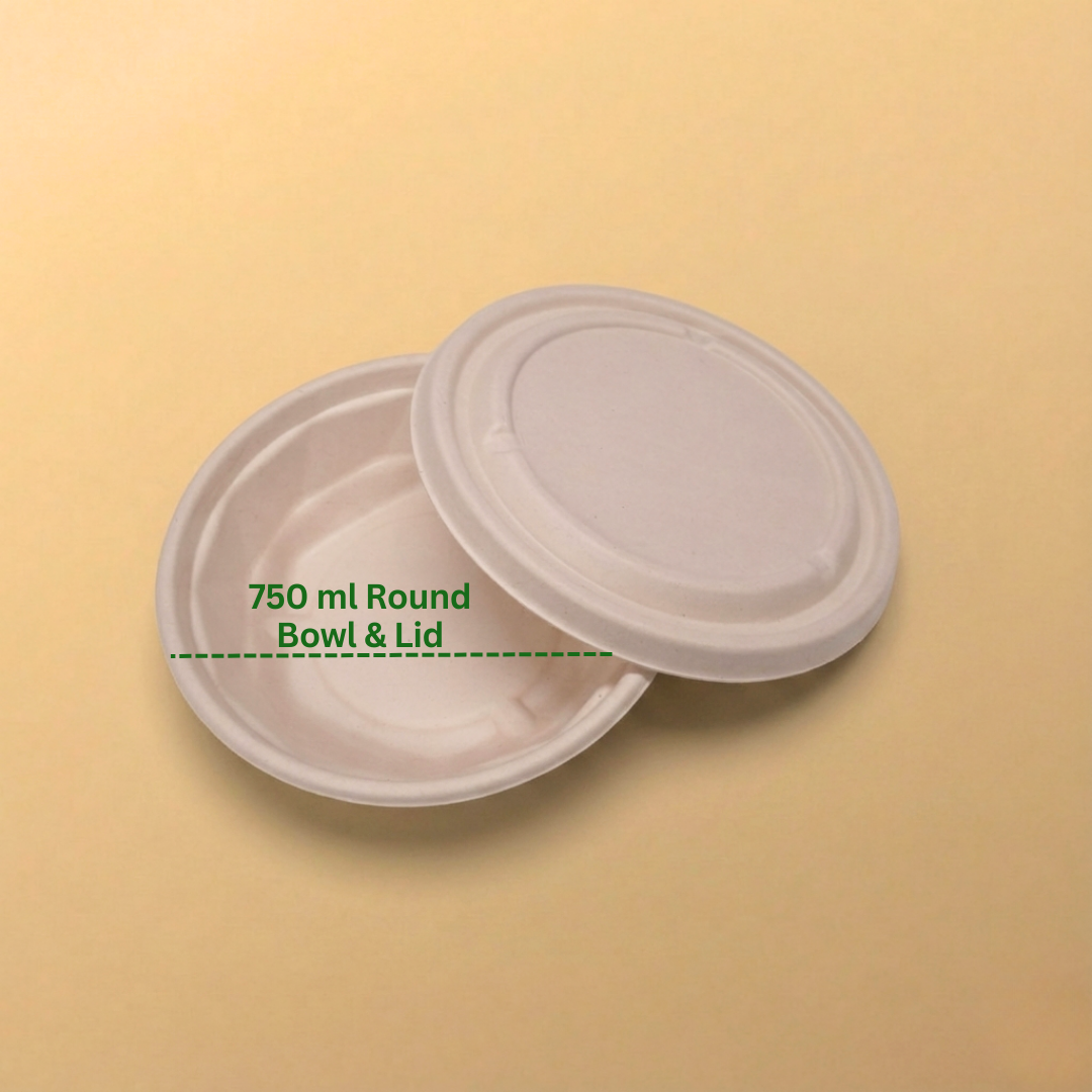 750 ML Round Container With Lid