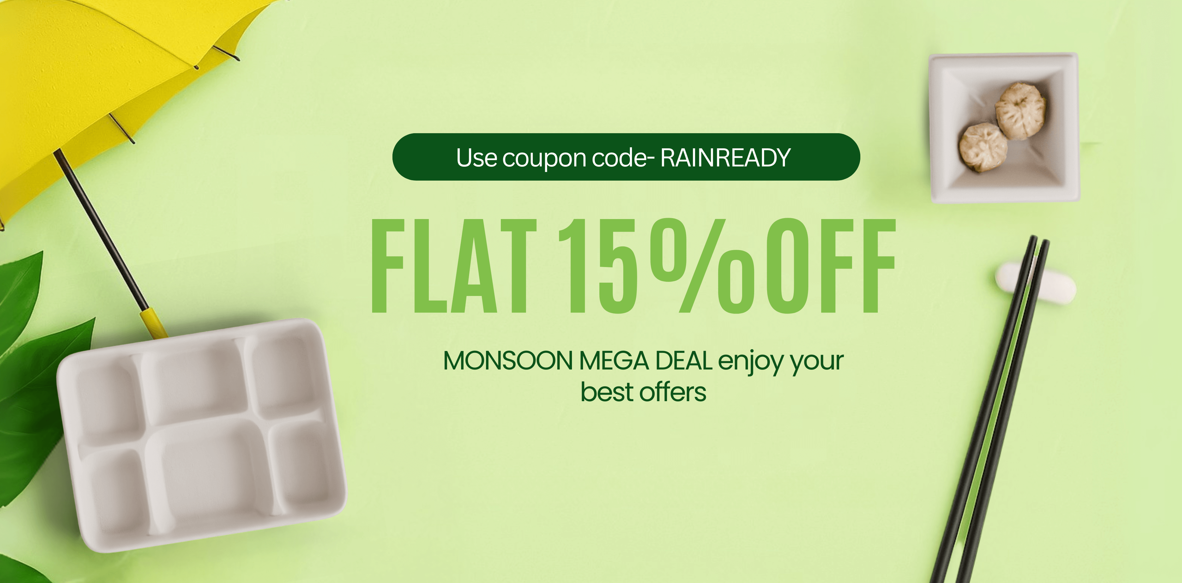 Biodegradable tableware range - plates, bowls, containers, and meal trays