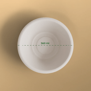 360 ml bowl - Biodegradable sugarcane bagasse bowl