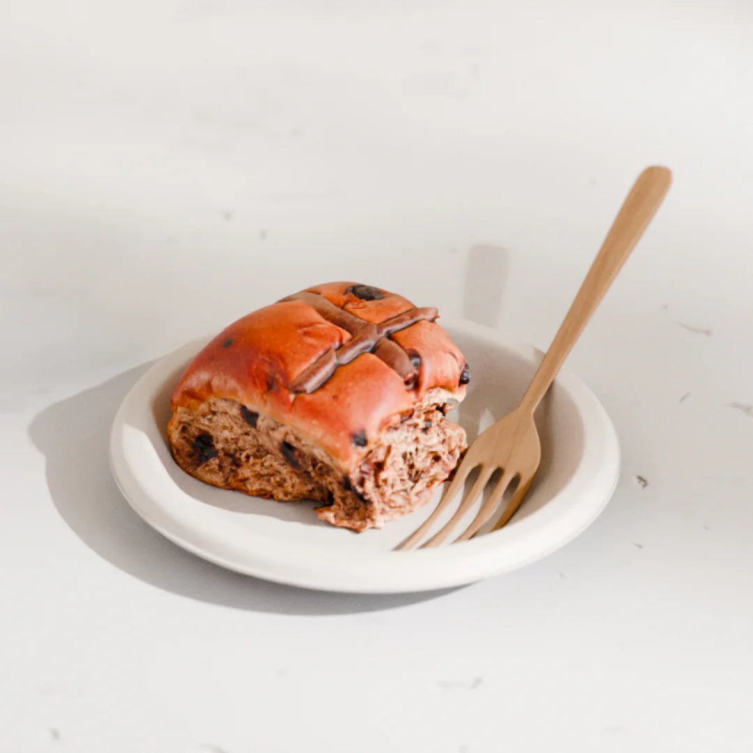 6 Inch Round Plate - Biodegradable sugarcane bagasse plate