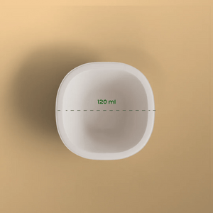 120 ml square bowl - Biodegradable sugarcane bagasse bowl