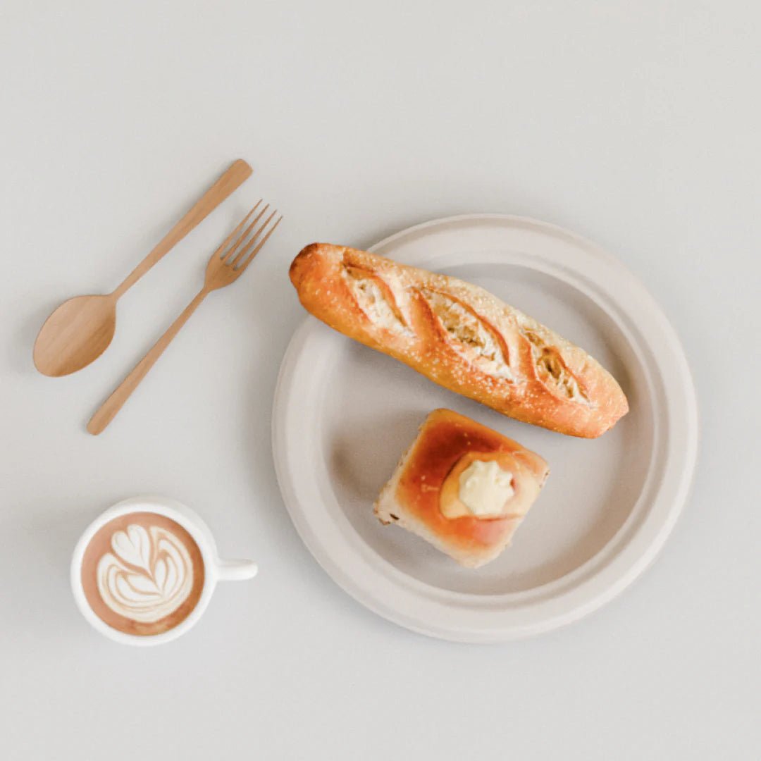 9 Inch Round Plate - Biodegradable sugarcane bagasse plate