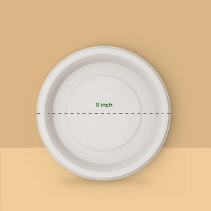 11 inch Paper Plate, Use and throw Paper Plates, Best Disposable Plates, Bagasse Plates Wholesale, 