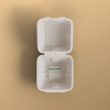 6x6 Bagasse Clamshell, Disposable Clamshell, Bagasse Clamshell Containers, Eco friendly Clamshell,