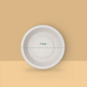 7 inch Paper Plate, Use and throw Paper Plates, Best Disposable Plates, Bagasse Plates Wholesale, 